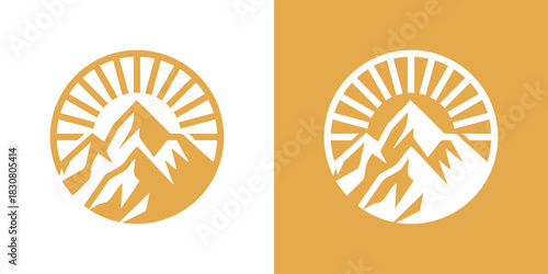 peak sun logo simple