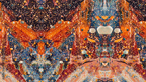 Abstract art background . Hand painting artwork on canvas .