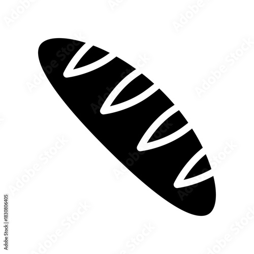 Crusty Bread Loaf Illustration For Bakery, Cooking, And Food Styling Projects