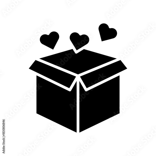Gift Box With Hearts: Lovable Present For Love, Celebration, And Special Moments