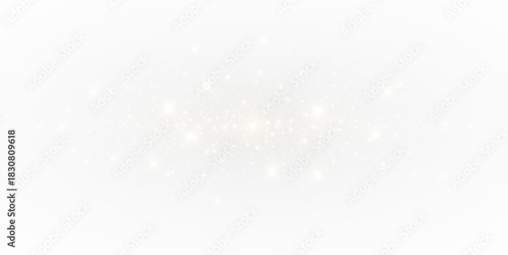 Fototapeta premium PNG Glittering Overlay with White Sparkle on Transparent Background
