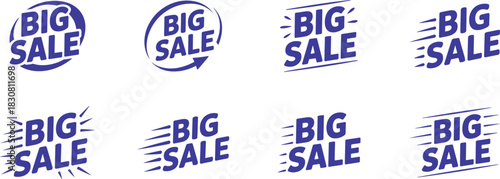 Big sale graphics vibrant promotional designs to boost marketing and conversions. Vector illustration.