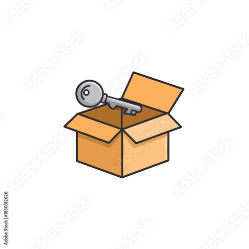 Unlock the potential a simple key rests atop an open box hinting possibilities solutions and