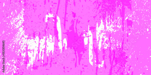 Pink paint brush stain isolated on white background, modern and superior. eps 10