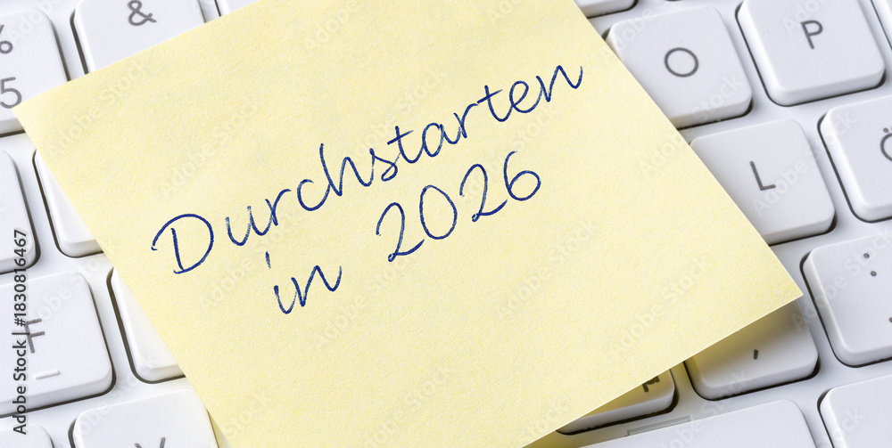 Obraz premium Durchstarten in 2026
