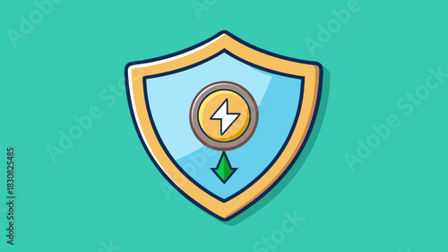 Shield Icon Representing Inflation Protected Bonds and Financial Protection