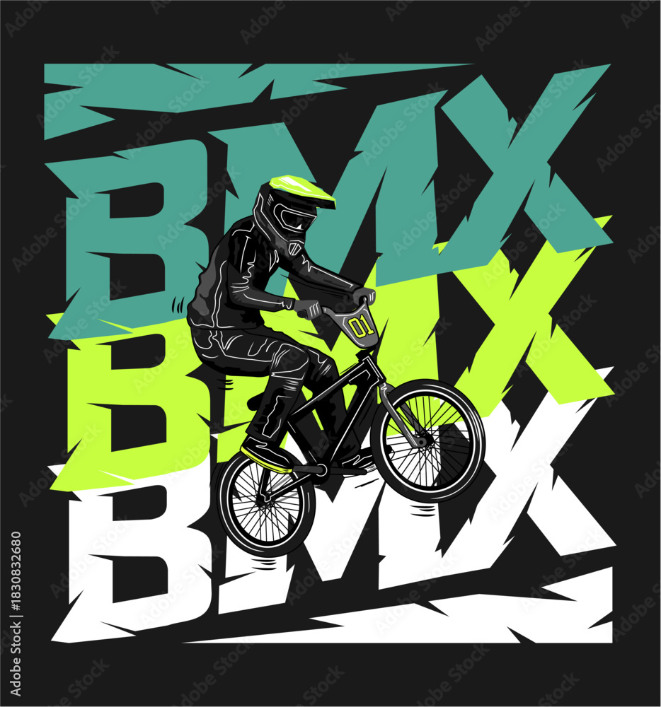 Fototapeta premium BMX 3,.eps