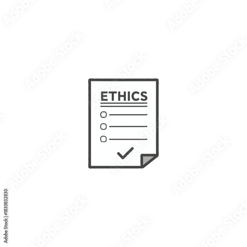 Ethical considerations detailed checklist conveying a commitment to compliance and maintaining