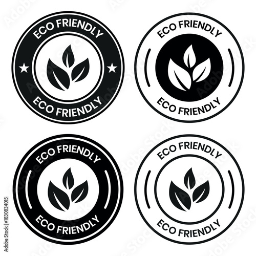 Set of eco friendly icons. Ecologic food stamps. Organic natural food labels. eco friendly logo, label, sign, badge, symbol, banner, line, flat vector, isolated illustration.