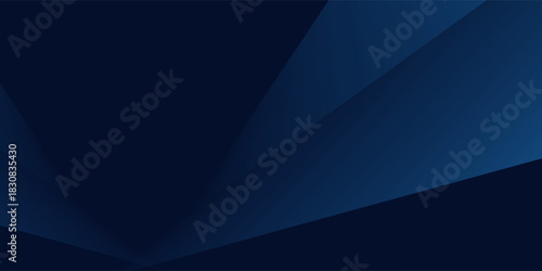 Black dark navy blue silver abstract pattern background. Geometric shape. Line triangle angle fold polygon diamond 3D. Color gradient ombre.