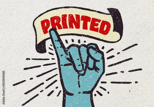 Halftone Stamp Effect Mockup