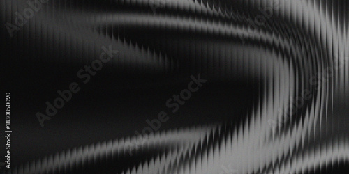 Wallpaper Mural Moody Black and White Abstract Texture With Wave-Like Ridges and Digital Pattern Torontodigital.ca