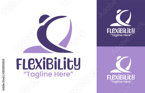 Flexibility Logo Fluid Motion Identity