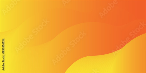 Colorful geometric background. Orange fluid shapes composition with trendy gradients.
