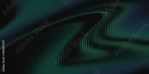 Wallpaper Mural Abstract Dark Green Wave Texture With Neon Ridges For Digital Art, Background Design, And Creative Projects Torontodigital.ca