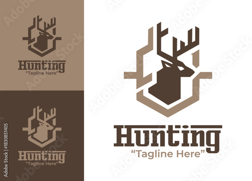 Hunting Logo Falcon Outdoor Pursuit Identity