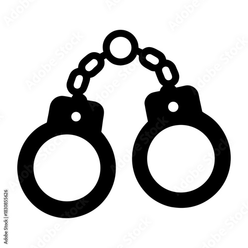 Person Arrested Handcuffs Symbol PNG.
