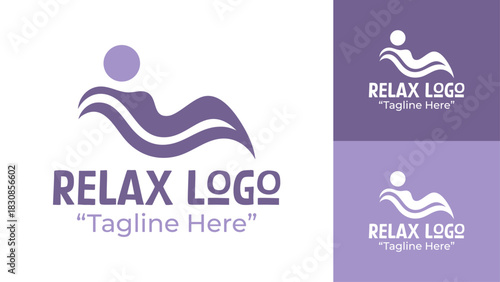 Relax Logo Modern Wellness Calm Identity