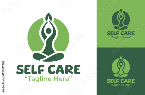 Self Care Logo Calm Modern Holistic Identity