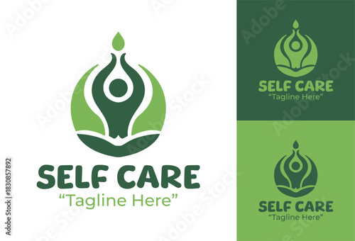 Self Care Logo Modern Soothing Wellness Identity