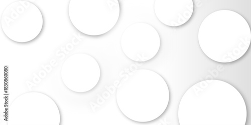 abstract business background circle. Round with shadow Round white paper elements with shadow on gray background for design. Glowing circle lines design. Suit for poster, banner, presentation etc .
