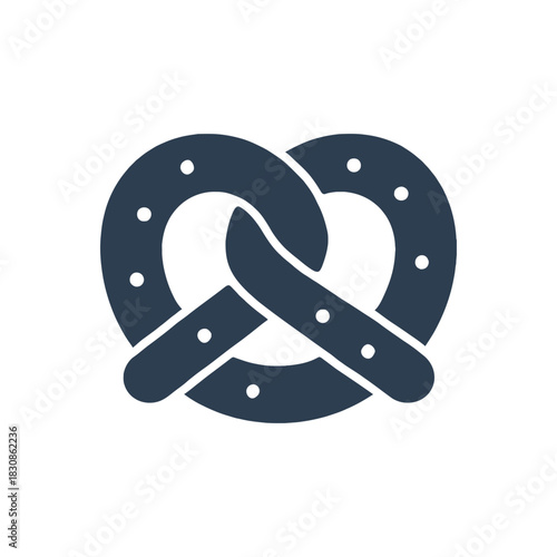 German Soft Pretzel Snack Icon