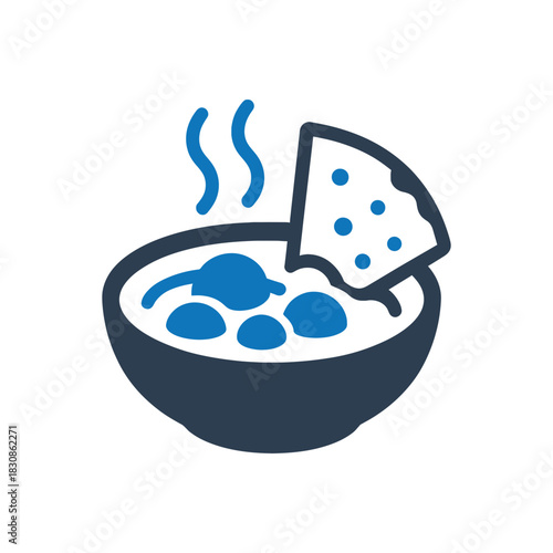 Hot Soup Bowl Meal Icon