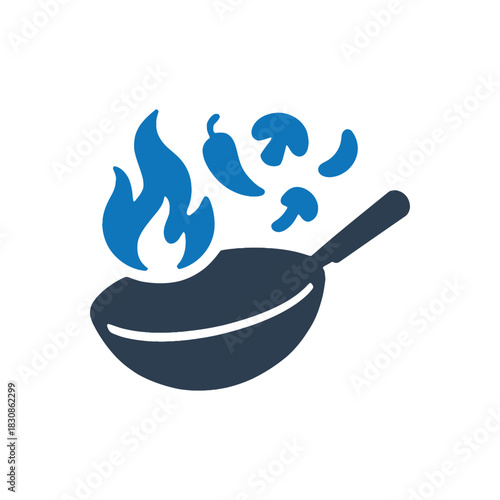 Asian Wok Stir Fry Icon