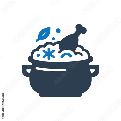Hot Chicken Stew Pot Icon