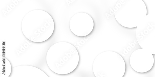 abstract business background circle. Round with shadow Round white paper elements with shadow on gray background for design. Glowing circle lines design. Suit for poster, banner, presentation etc .
