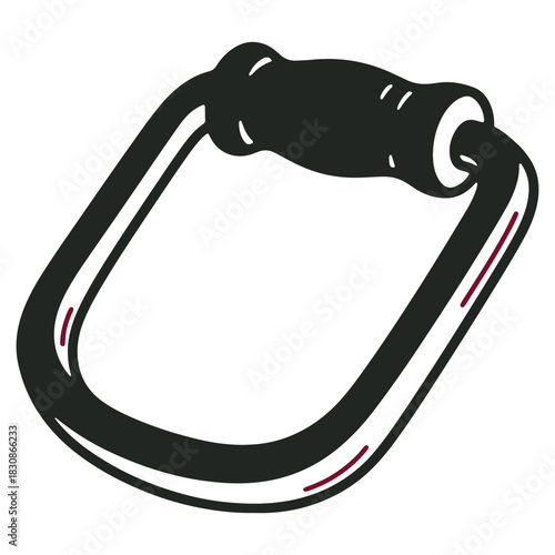 Gymnastics Grip Equipment Isolated on White Background for Sport and Exercise Training Purposes Hand Drawn Style