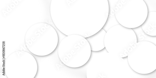 abstract business background circle. Round with shadow Round white paper elements with shadow on gray background for design. Glowing circle lines design. Suit for poster, banner, presentation etc .
