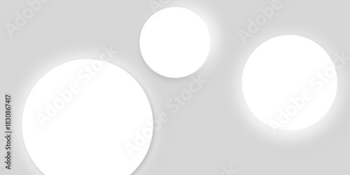 abstract business background circle. Round with shadow Round white paper elements with shadow on gray background for design. Glowing circle lines design. Suit for poster, banner, presentation etc .
