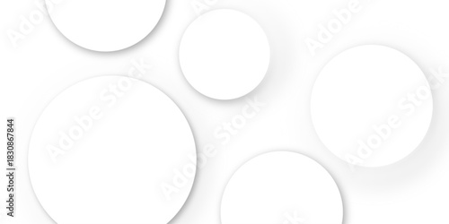 abstract business background circle. Round with shadow Round white paper elements with shadow on gray background for design. Glowing circle lines design. Suit for poster, banner, presentation etc .
