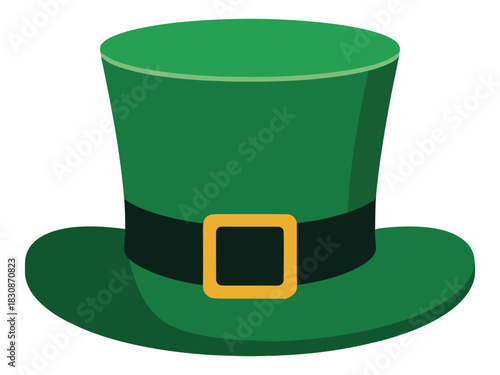 Green Leprechaun Hat St Patricks Day Celebration and Traditional Irish Symbol