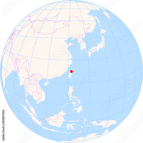 Location Map of Taipei Songshan Airport (Taipei, Taipei City, Taiwan). IATA-code: TSA. No labels at all.