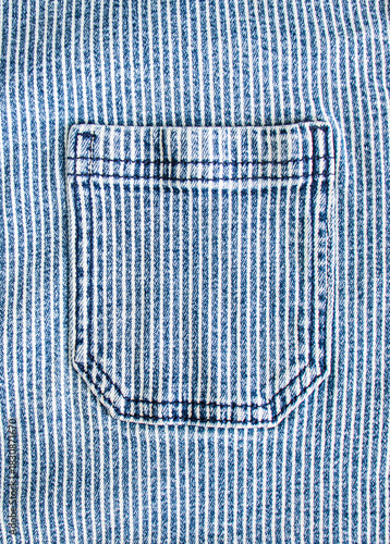Blue and white jeans striped fabric texture