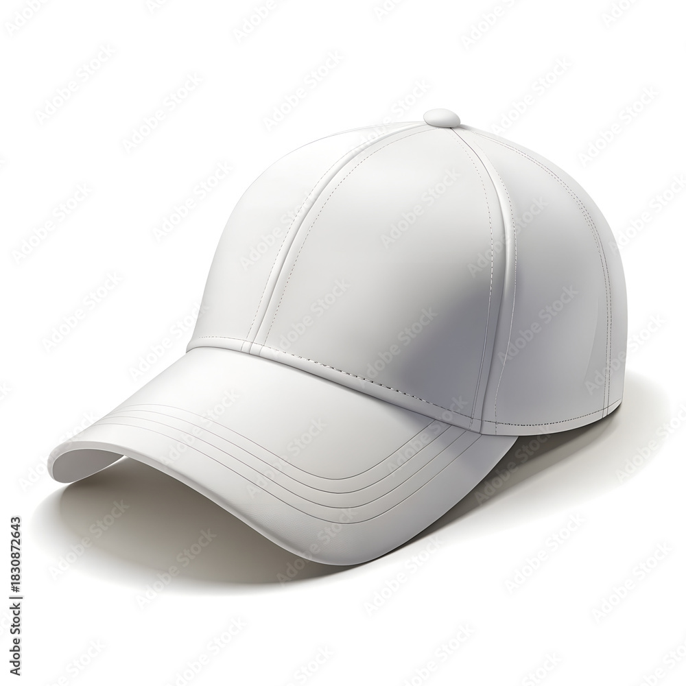 Fototapeta premium white baseball cap