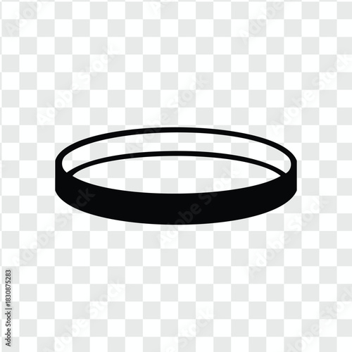 Vintage business card template with a gold circle frame decoration for a silver diamond ring and leather belt object vector