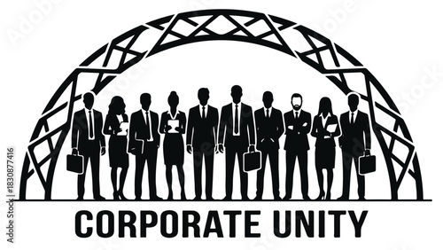 Corporate Unity A Symbol of Business Collaboration and Teamwork.