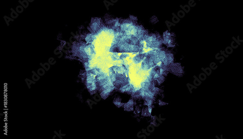 abstract grainy background with blue and green gradient  and noise texture, banner, header, poster