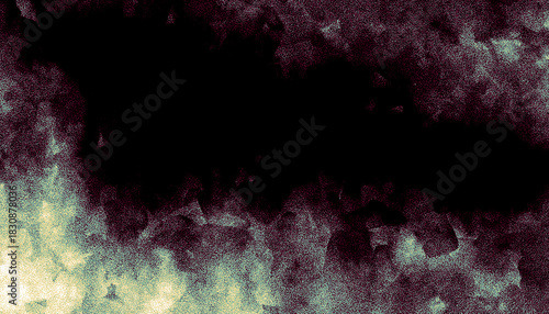 abstract grainy background with purple, green and yellow gradient  and noise texture, banner, header, poster