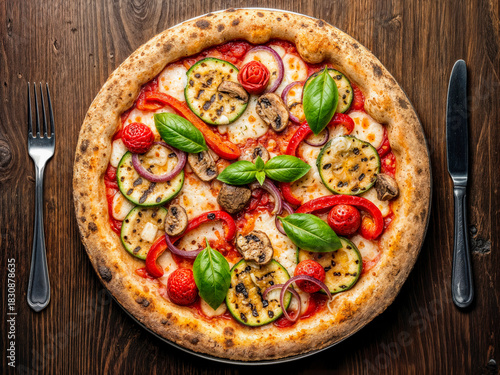 Gourmet Vegetable Pizza