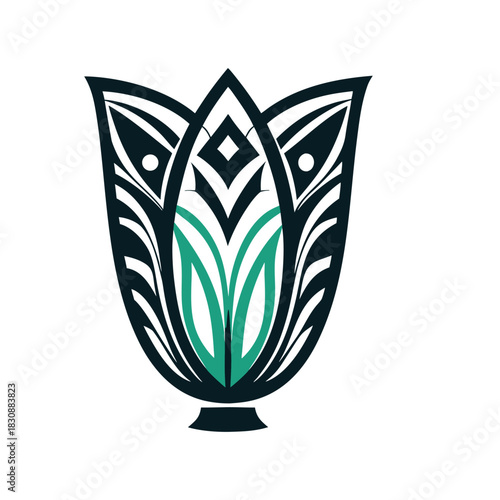 Abstract Floral Illustration Vector Icon Set of Various Transportation Vehicles