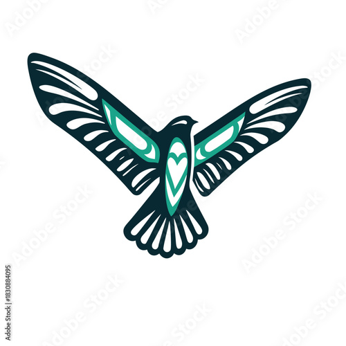 Abstract Bird Illustration Vector Icon Set of Various Transportation Vehicles