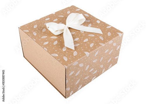 Gift box isolated on white background. Clipping path included.