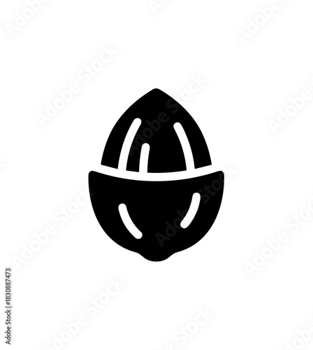 Simple Isolated Lemon Squeezer Clip Art Icon Silhouette Illustration