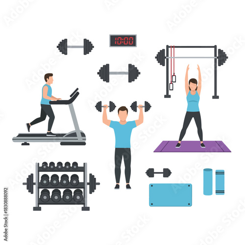 Exercise Diversity in a Fitness Environment