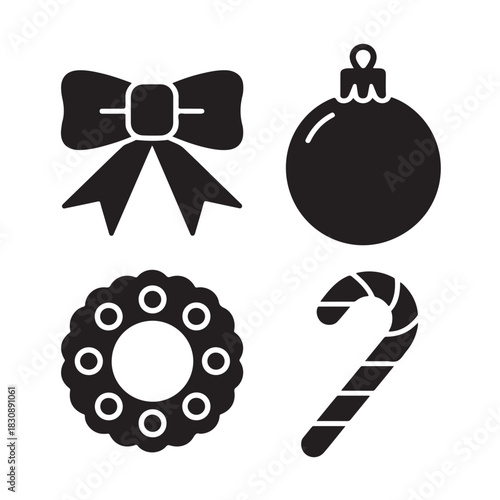 Snow Globe Icons Set