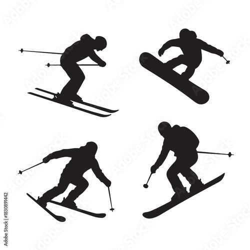 Snow Globe Icons Set